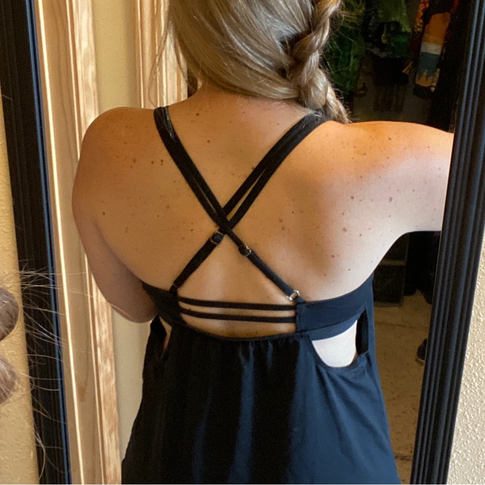 Athleta Criss Cross Strapy Tankini